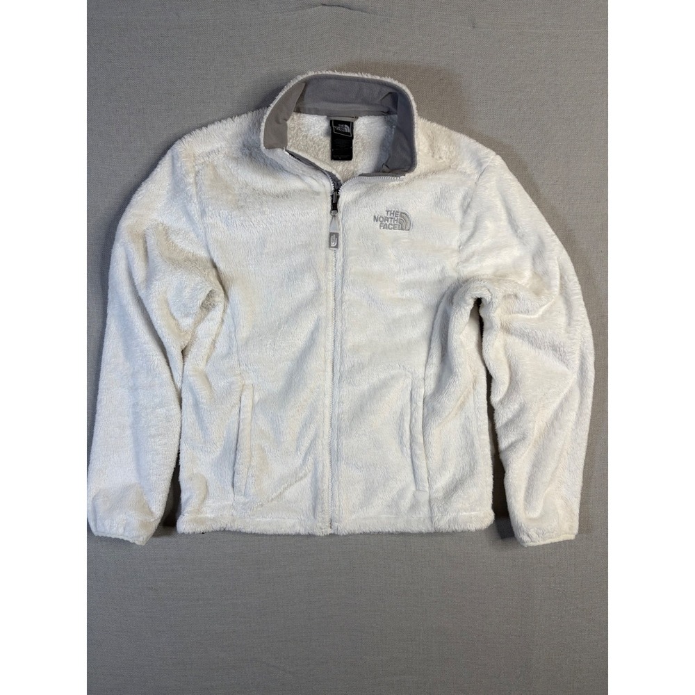 The North Face Osito 2 Fleece Jacket Womens Medium White Full Zip AAHY SP14